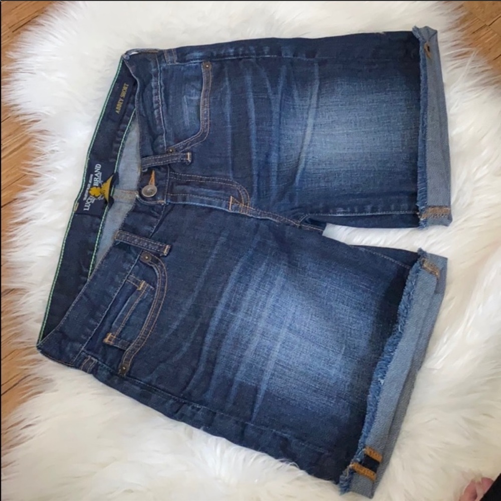 Lucky Brand Abbey jean short VGUC Size 00 / 24. - Picture 1 of 10